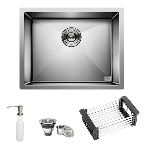 Cuba Quadrada Inox 304 Cozinha Pia Gourmet 50x40 Acessórios