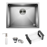 Cuba Quadrada Inox 304 Cozinha Pia Gourmet 50x40 Acessórios