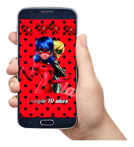 Ladybug Miraculous Video Invitación