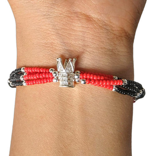 Pulsera Protección Siete Potencias Elegguá Plata .925 Taxco 