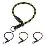 Bronzedog Rope Choke Dog Collar Trenzado Slip Lead Collares 