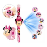 Reloj Minnie Mouse Proyector Infantil Imagenes Juguete Niña