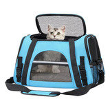 Bolsa Transporte Pet Luxo Passeio Avião Azul- Cães Gatos