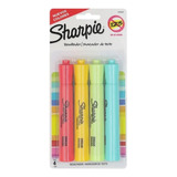 4 Resaltadores Sharpie Tank Colores Vivos Marcatexto Escolar