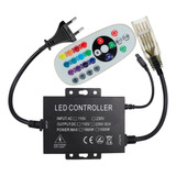 Controlador Sem Fio Mangueira Neon Rgb 8mmx18mm 220v