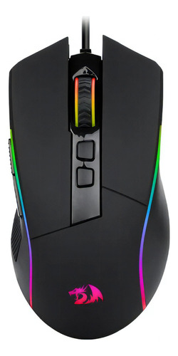 Redragon Mouse Gamer Rgb Lonewolf G105 Usb 8 Botões 8000 Dpi