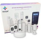 Kit Alarme De Segurança Wifi Ekaza Tuya Completo Ekjm-t3231