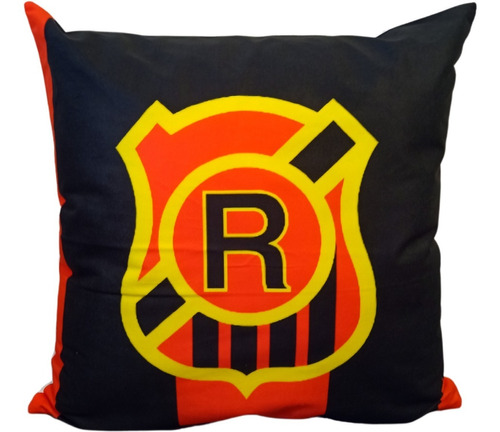 Cojín Almohada Felpa Rangers De Talca 45 X 45 Cm Rojinegro