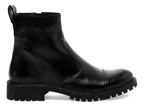 Bota Santa Lolla Coturno Tratorado Couro Preto Original Nf