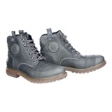 Botas Corta Immortale Silver Legend Para Moto Gris 