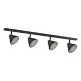 Aplique Barral 4 Luces Spot Cono Led Ar111 Riel Base Regleta