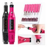 Taladro De Lima De Uñas Eléctrico Profesional Pink Set Kit