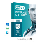 Antivirus Eset® Internet Security 4 Pc - 1 Año 