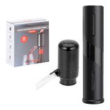 Kit Aerador Decanter Gourmet E Abridor De Vinho Elétrico Usb