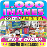 1000 Imanes 7x5 Cm Laminados! Full Color Personalizados 