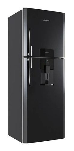 Heladera Con Freezer Drean Negra Dispenser Hdr400f11n Black