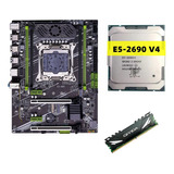 Kit Tarjeta Madre Intel Xeon 2690 V4 16 Gb Ram Disipador