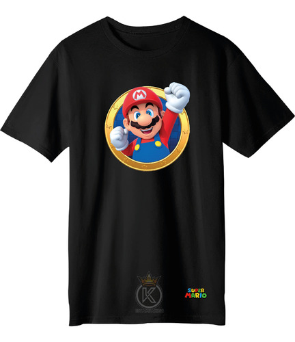 Polera Super Mario Bros - Nintendo - Luigui - Estampaking