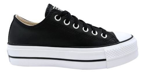 Converse Plataforma All Star Chuck Choclo Negro/piel 561681c