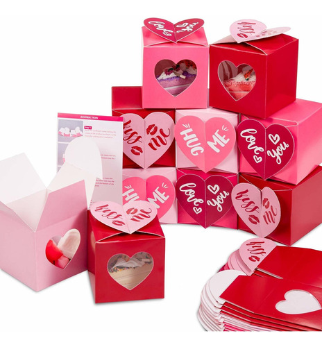 24 Cajas De Regalo Día De San Valentín  Caja De Cartã...