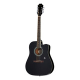 EpiPhone Eeftch1ebo Guitarra Electroacústica Songmaker Ft100 Color Negro Orientación De La Mano Diestro