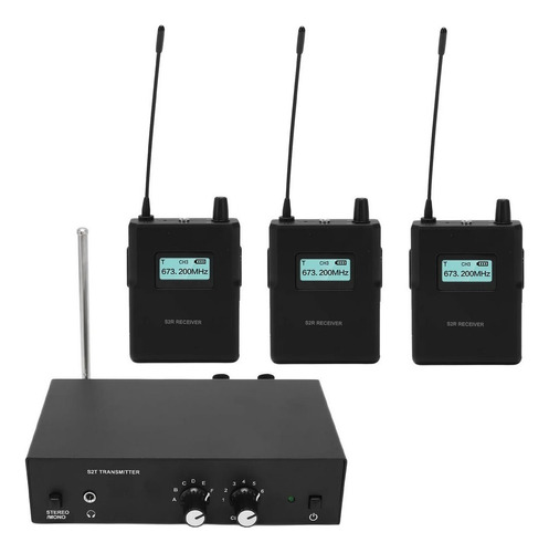 Retorno In Ear Palco Monitor Uhf Sem Fio Anleon S2 - 3 Recep