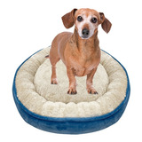 Cama Para Perro Pets Chica Suave Anti Estrés Azul 46 Cm