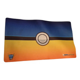 Playmat Pokemon Pokebola Amarillo Con Azul Tapete Original