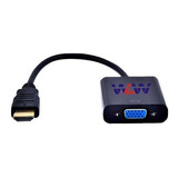 Kit 10 Conversor Hdmi Para Vga Femea Pc Ps3 Ps4 Projetor