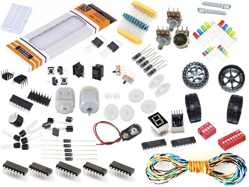 Kit Electrónica Básica Protoboard Y Componentes Electrónicos