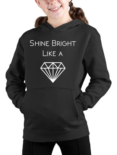 Sudadera Con Gorro Niños Brilla Como Un Diamante