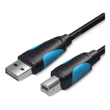 Cabo Usb B 2.0 Impressora Hp Epson Brother LG 3m Vention