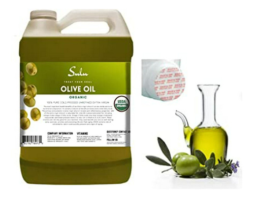 Aceite De Oliva Extra Virgen Orgánico Prensado En Frío - 1 G