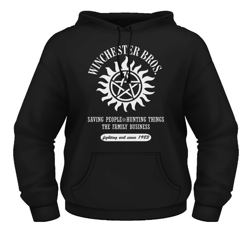 Sudadera Hoodie Winchester Brothers Logo Todas Tallas Unsx