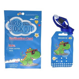 Tarjeta Sanitizante Infantil Virus Blockout Niños 60dias 4pz