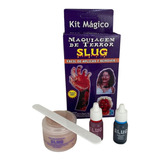 Kit Maquiagem Halloween Feridas Machucados Slug Envio Rápido