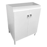 Vanitory Moderno 2 Pue P/armar 62x46x80 Blanco Durafort