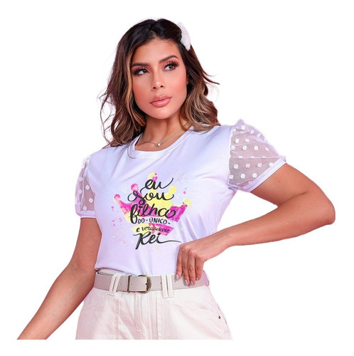 Blusa T-shirt De Luxo - Eu Sou Filha Do Rei