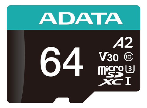 Micro Sd Adata 64gb Premier Pro Uhs-i U3 Class10 (a2 V30)