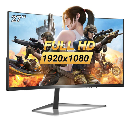 Monitor Gamer Curvo Pc Hdmi Led Pantalla 100hz 27 Bocinas