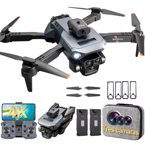 Drone Control Remoto Con 3 Cámara Profesional 4k Hd Batería