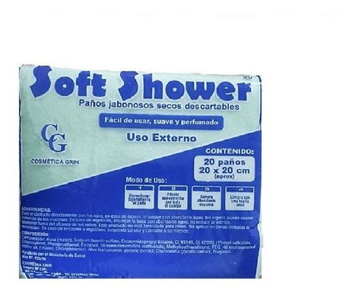 200paños Jabonosos Soft Shower Para Un Baño Mas Facil Oferta