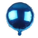 10 Balão Metalizado Redondo Azul 45cm Festa Buffet Natal