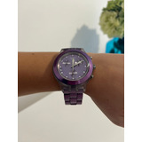 Reloj Swatch  Full Blooded Blueberry Mujer Svck4048ag