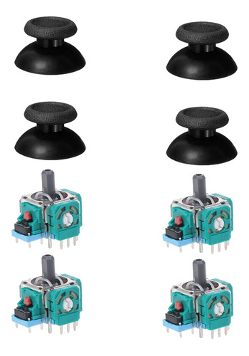 4 Análogo Joystick + 4 Capuchas Tapas Para Control Ps4