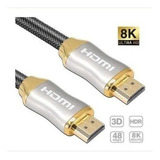 Pack 2 Cables Hdmi 8k 60hz/4k 120hz/48gbps V2.1 De 2mts. 