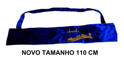 Capa De Shofar De Antílope 120 Cm Veludo - Jerusalém Israel 