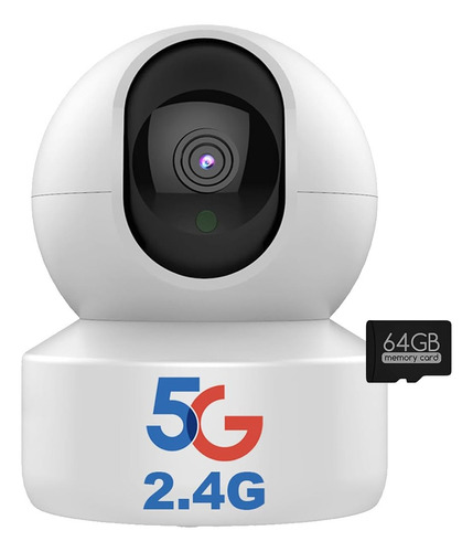 Cámara Seguridad Interior 360ptz 2k Wifi 5g 2.4g Con Memoria