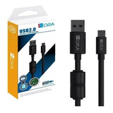 Cable 1hora Micro Usb 2.0 V8 Android Carga Rapida 031 Negro