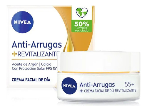 Crema Facial Antiarrugas Dia Revitalizante 55 Mas 50ml Nivea